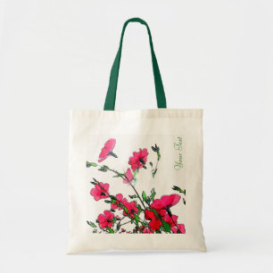 Sac floral rose assez rouge de Customizeable