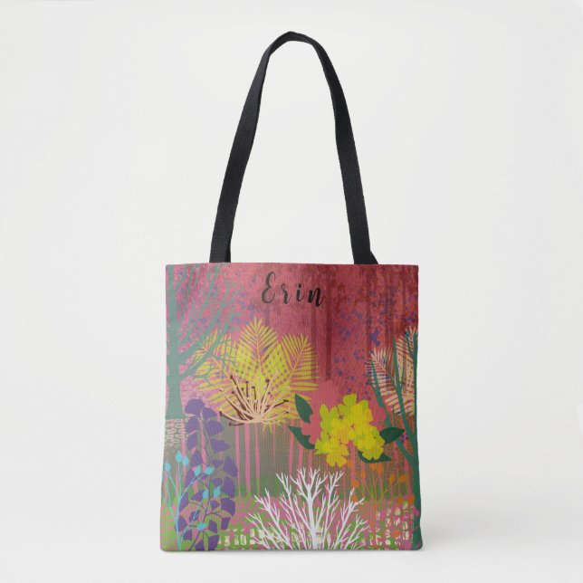 Sac fourre avec flore abstraite (Devant)