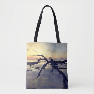 Sac fourre Driftwood Beach au lever du jour