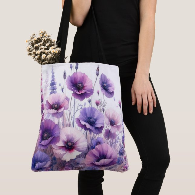 Sac fourre fleur florale violette d'Hibiscus (De près)