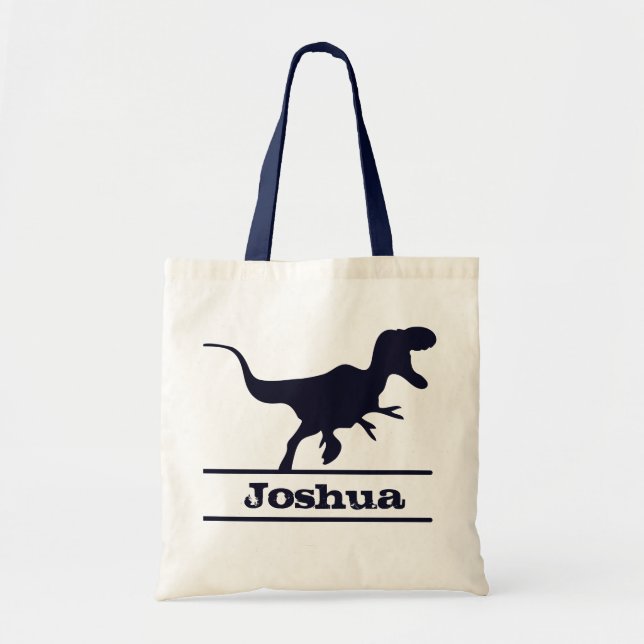 Sac fourre personnalisé au nom de dinosaure (Devant)
