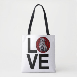 Sac fourre-tout à amour de chien de Taureau