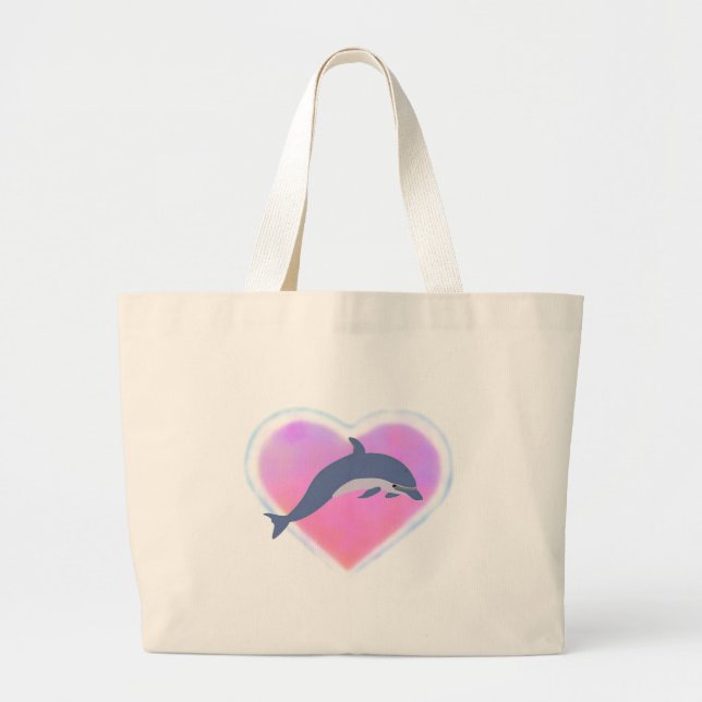 Sac fourre-tout à amour de dauphin (Devant)