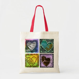Sac fourre-tout à amour - quatre coeurs