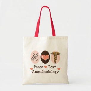 Sac fourre-tout à anesthésiologie d'amour de pai