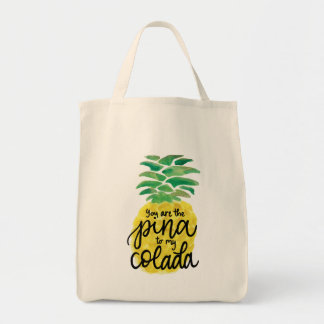 Sac fourre-tout à aquarelle d'ananas
