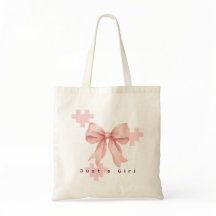Sac fourre-tout à arc-en-ciel rose pastel à ruban