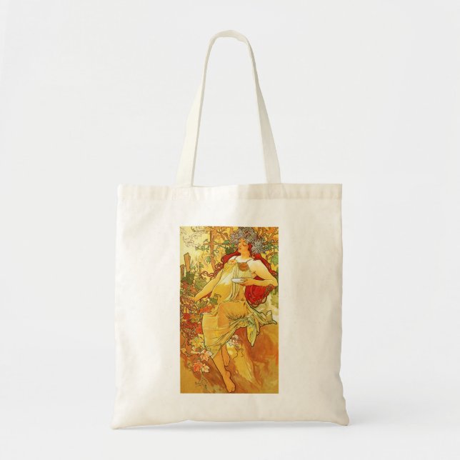 Sac fourre-tout à automne d'Alphonse Mucha (Devant)