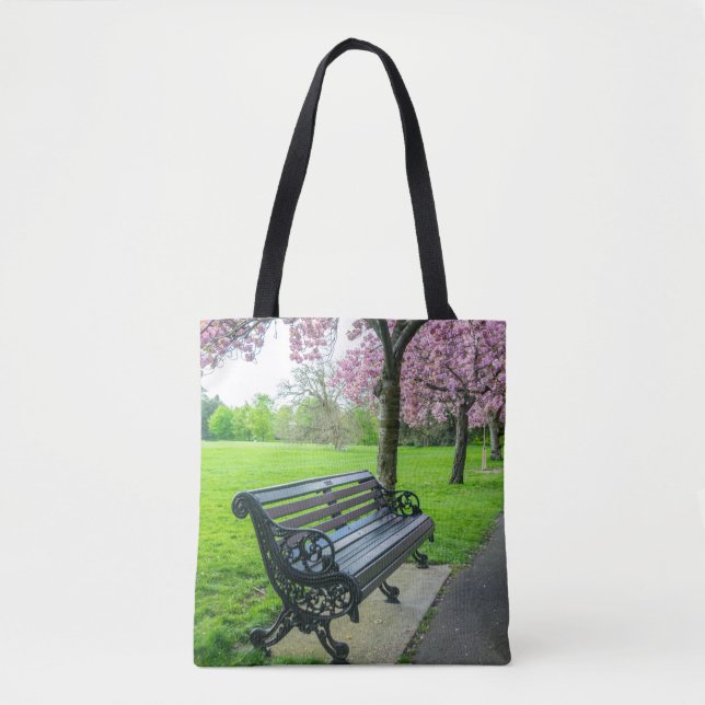 Sac fourre-tout à banc et à fleurs de cerisier (Devant)