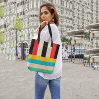 Sac fourre-tout à bandes multiples