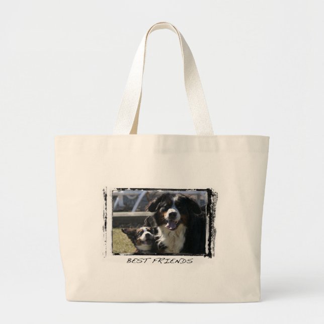 Sac fourre-tout à Bernese de meilleurs amis (Devant)