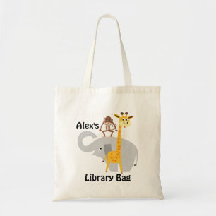 Sac fourre-tout à bibliothèque d'animaux de jung