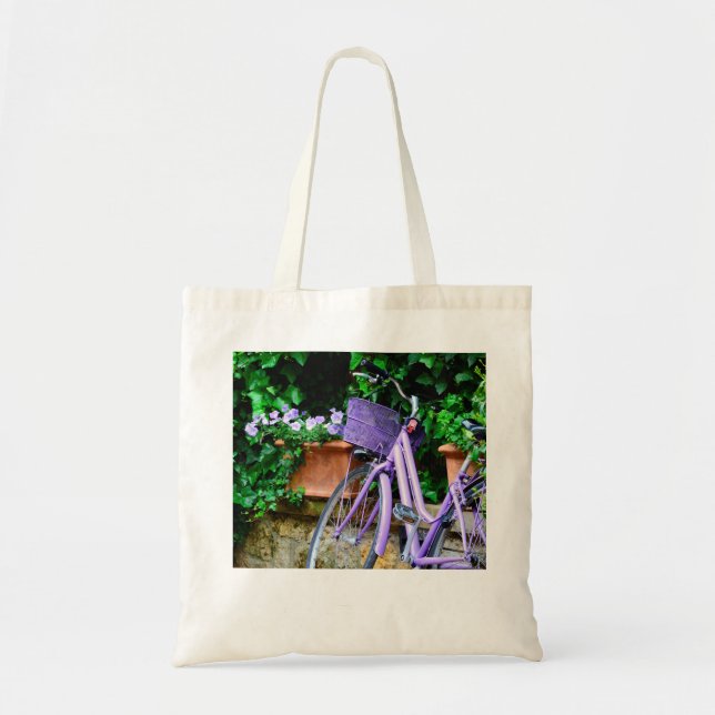 Sac fourre-tout à bicyclette de lavande (Devant)