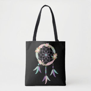 Sac fourre-tout à Boho dans le noir avec l'image