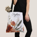 Sac fourre-tout à bouquet floral rustique pour dem<br><div class="desc">Offrez à vos demoiselles d'honneur un cadeau qu'elles utiliseront vraiment avec ce fourre-tout à bouquet floral rustique bohème. Personnalisé avec un prénom et le rôle lors du mariage,  ce sac fourre-tout peut être utilisé pour de nombreuses choses.</div>