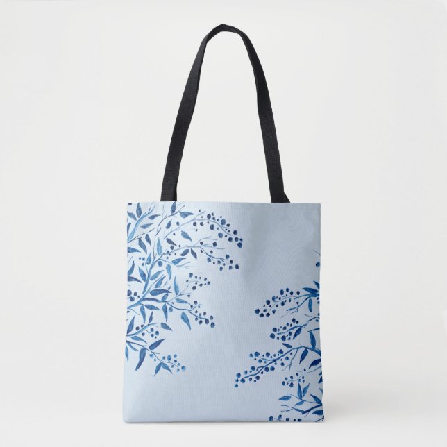 Sac fourre-tout à branches bleues (Devant)