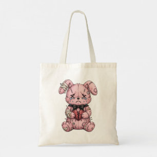 Sac fourre-tout à budget avec ourson gothique rose