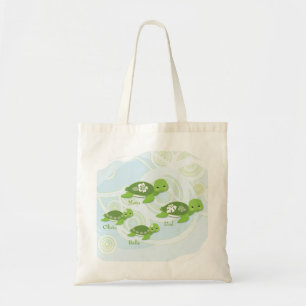 Sac fourre-tout à cadeau de la famille de tortu
