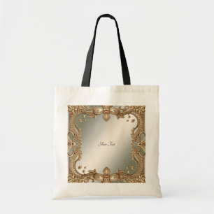 Sac fourre-tout à cadre orné doré