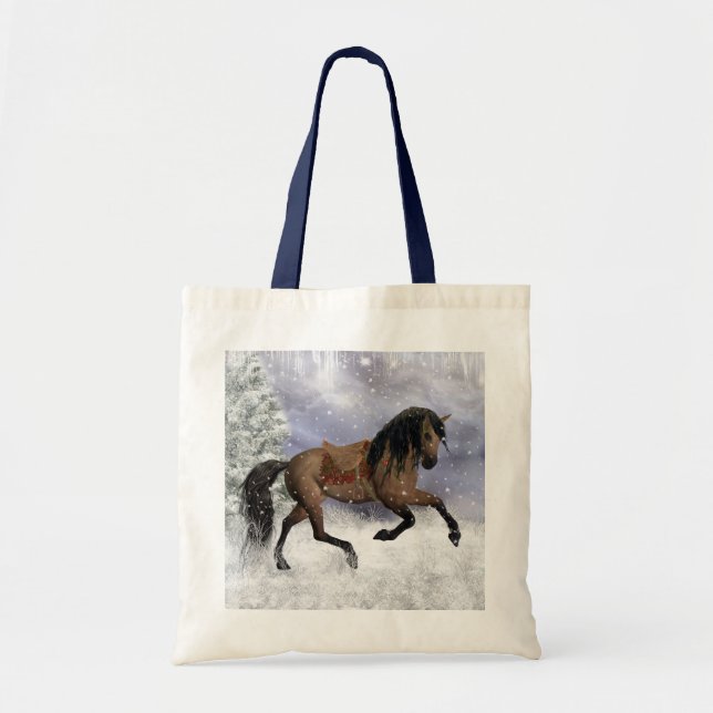 Sac fourre-tout à cheval d'hiver - sac amical (Devant)