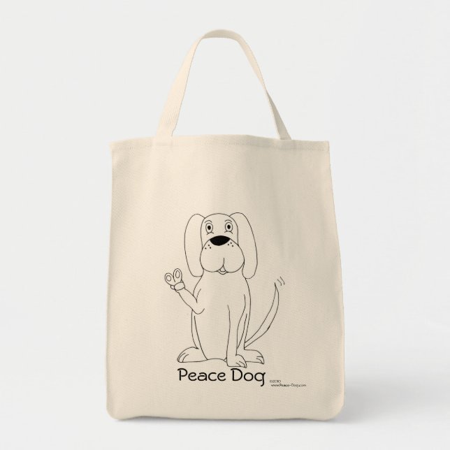 Sac fourre-tout à chien de paix (Devant)