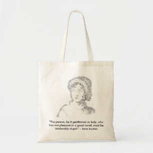 Sac fourre-tout à citation de Jane Austen