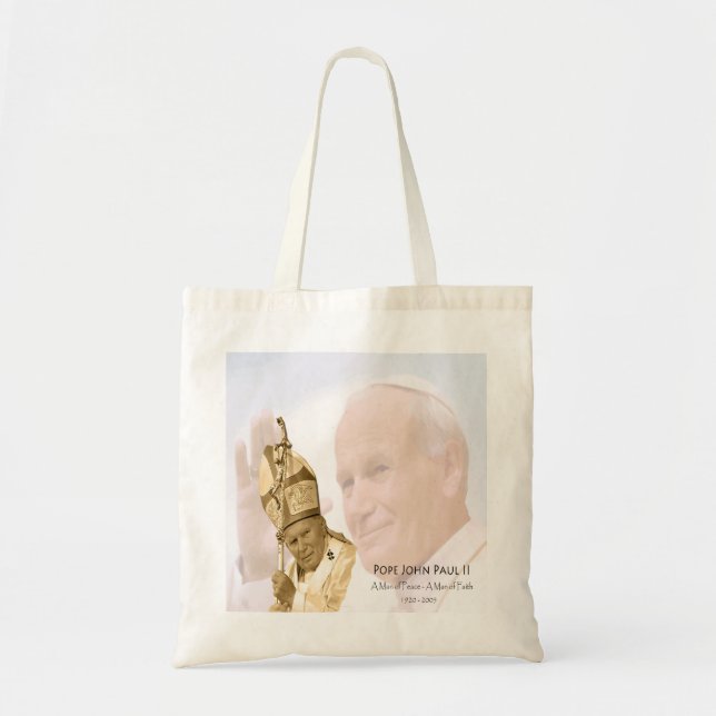 Sac fourre-tout à collage de Pape Jean Paul II (Devant)