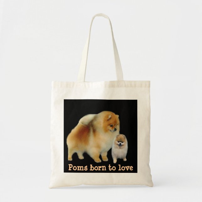 Sac fourre-tout à copains de Pomeranian (Devant)