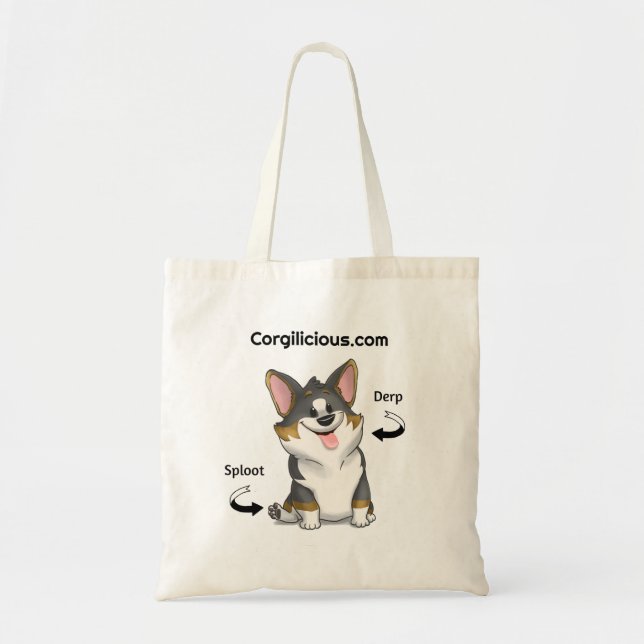 Sac fourre-tout à corgi (Devant)
