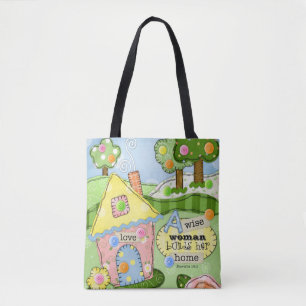 Sac fourre-tout à cottage "de pré de patchwork"