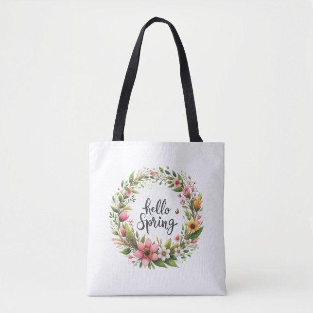 Sac fourre-tout à couronne florale Tote-Spring (Devant)