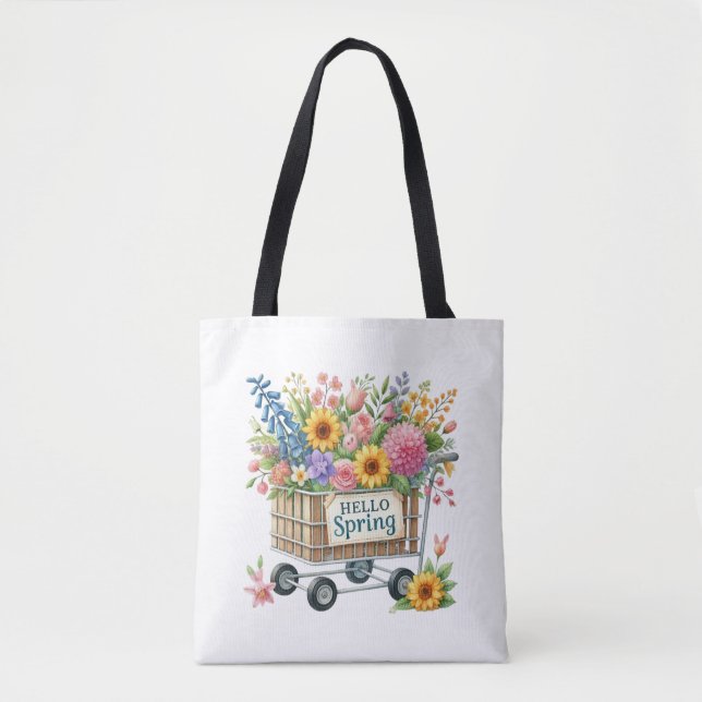 Sac fourre-tout à couronne florale Tote-Spring (Devant)