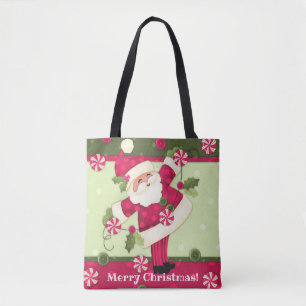Sac fourre-tout à coutume de Père Noël de menth