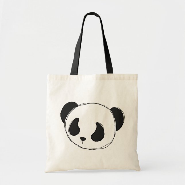 sac fourre-tout à croquis de panda (Devant)