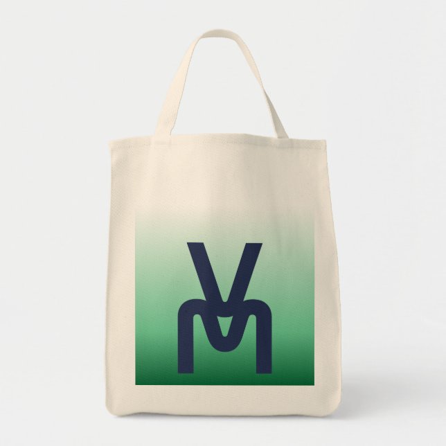 Sac fourre-tout à dégradé vert Monogram (Devant)