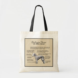 Sac fourre-tout à diagramme de Bedlington Terrier
