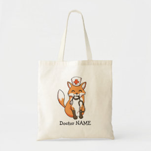 Sac fourre-tout à docteur Fox Drawing Personalised