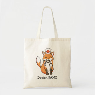 Sac fourre-tout à docteur Fox Drawing Personalised