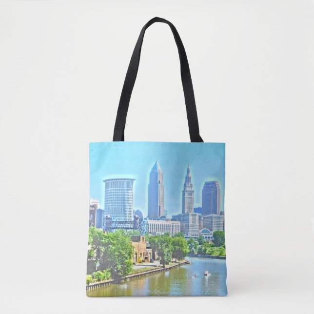 Sac fourre-tout à effet de peinture Cleveland (Riv (Devant)