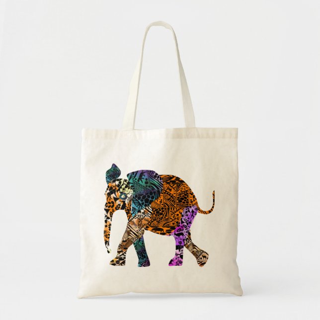 Sac fourre-tout à éléphant de bébé de style de (Devant)