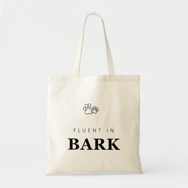 Sac fourre-tout à empreinte de patte pour amateur  (Devant)