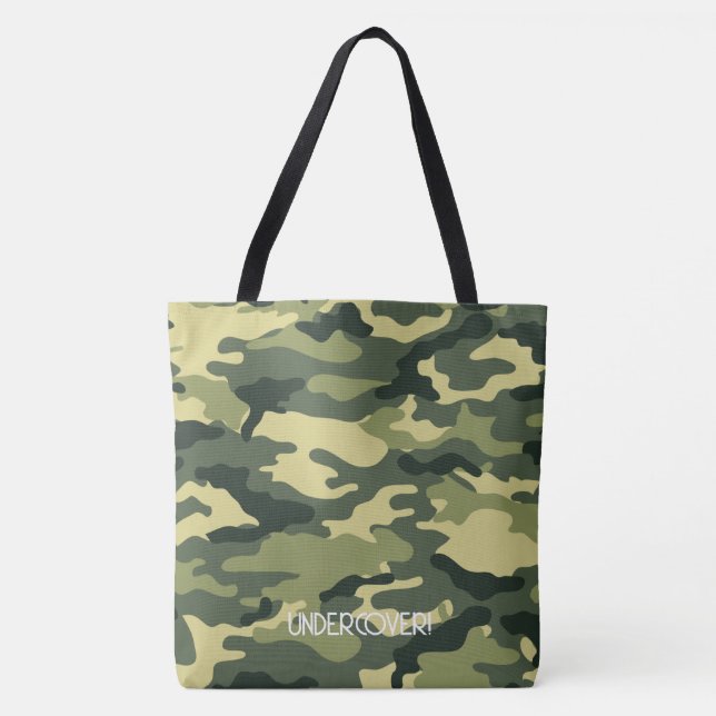 Sac fourre-tout à épaule - Camouflage vert (Devant)