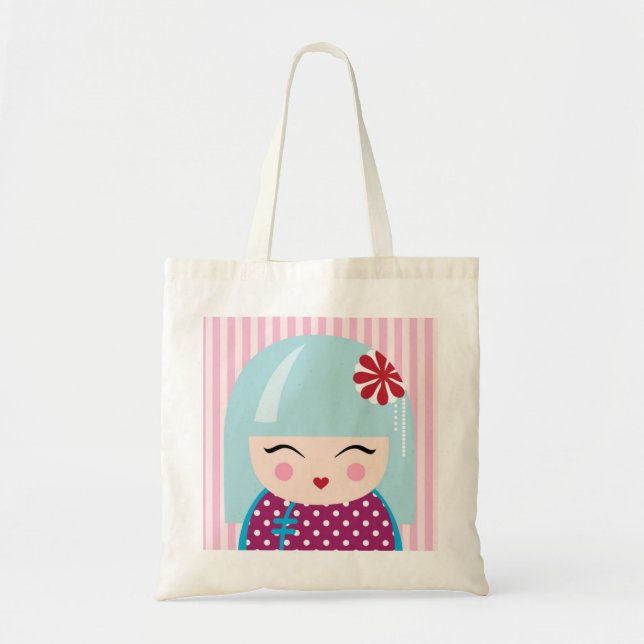 Sac fourre-tout à fille de Kokeshi (Devant)