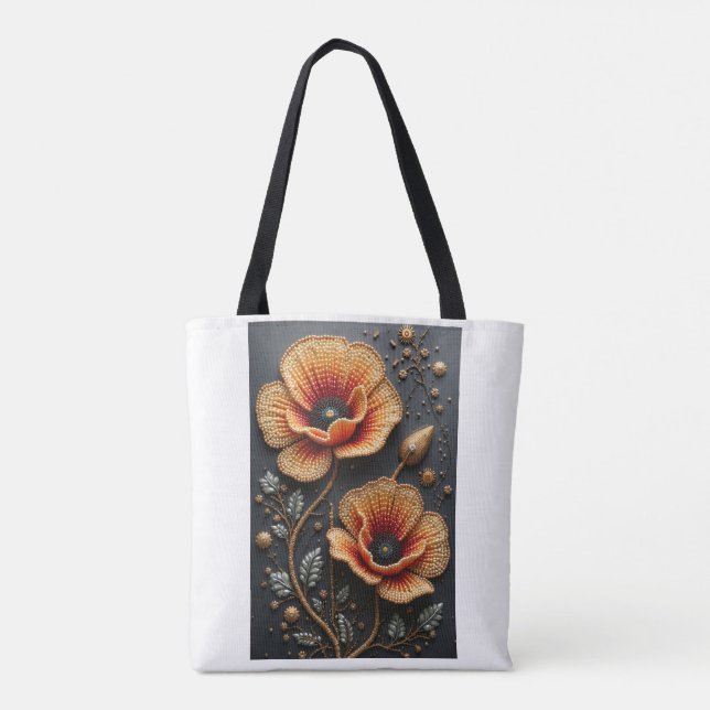 Sac fourre-tout à fleurs (Dos)