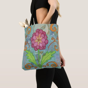 Sac fourre-tout à fleurs