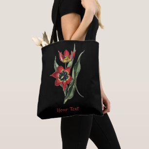 Sac fourre-tout à fleurs de tulipe rouge