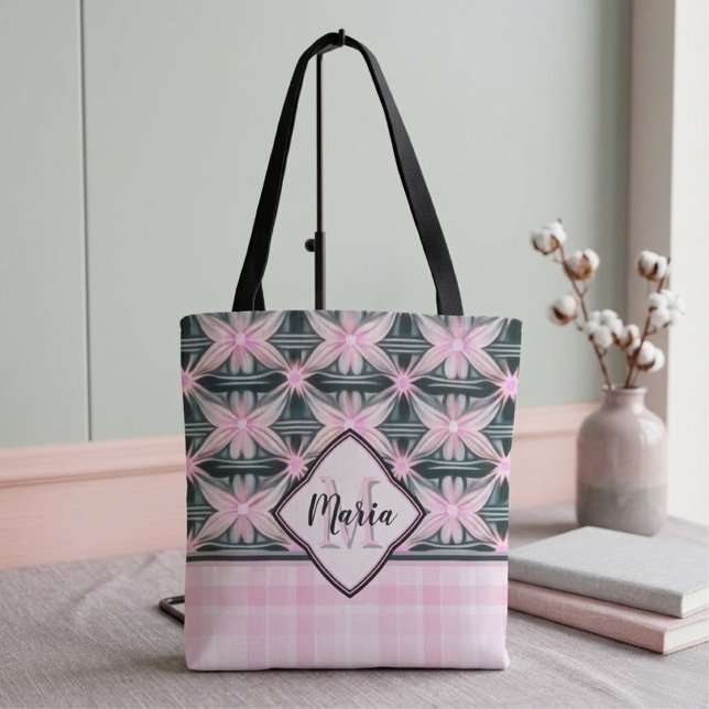 Sac fourre-tout à fleurs roses connectées (Créateur téléchargé)