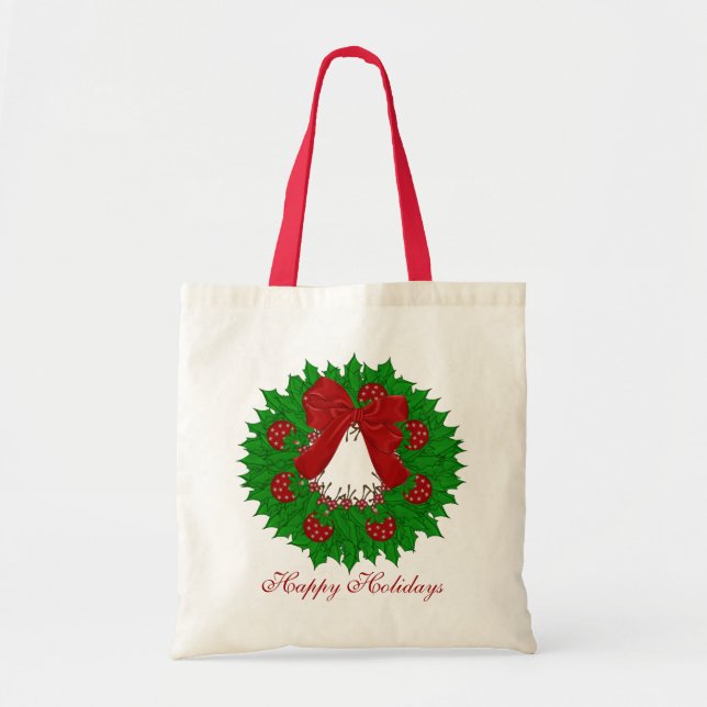 Sac fourre-tout à guirlande de Noël (Devant)