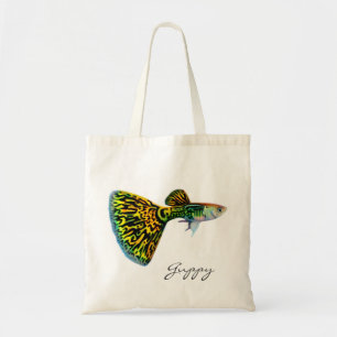 Sac fourre-tout à guppy de peau de serpent