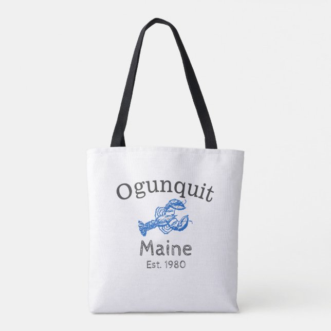 Sac fourre-tout à homard d'Ogunquit Maine (Dos)